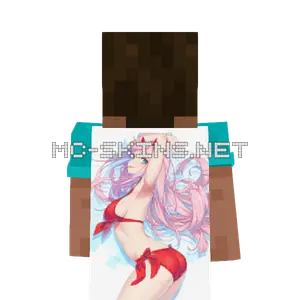 Zero Two Bikini cape, outside and lining