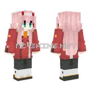 Zero Two Czajson Minecraft skin