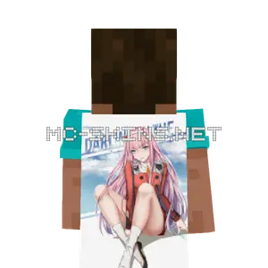 Zero Two Dress cape, outside and lining