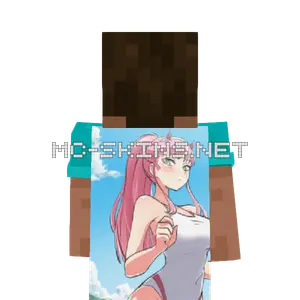 Zero Two Swimsuit cape, outside and lining