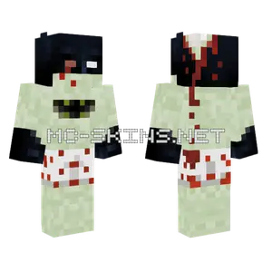 Zombie Batman Minecraft skin