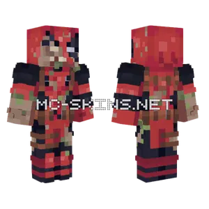 Zombie Deadpool Minecraft skin