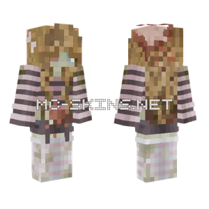 Zombie Girl Redux Minecraft skin