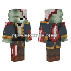 Zombie Pirate Bear Minecraft skin