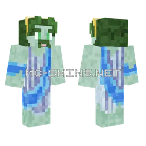 Zombie Poseidon Minecraft skin