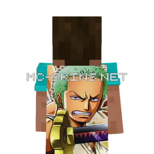Zoro Roronoa cape, outside and lining