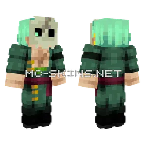 Zoro Skull Mask Minecraft skin
