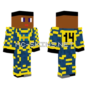 Zyd Blue Jersey Minecraft skin