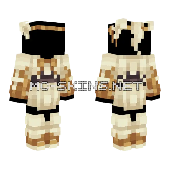 0038 Ninetales Minecraft skin, front and back