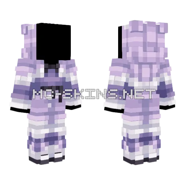 0049 Venomoth Minecraft skin, front and back