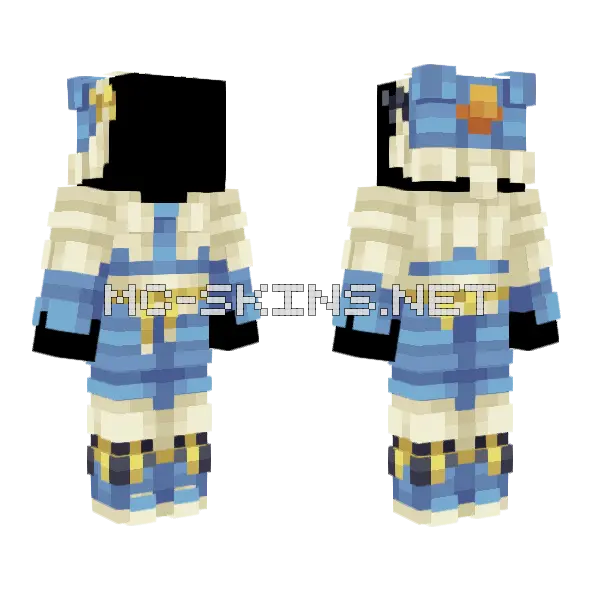 0179 Mareep Minecraft skin, front and back
