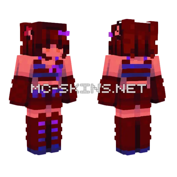 021 Sf Attack Minecraft skin, front and back