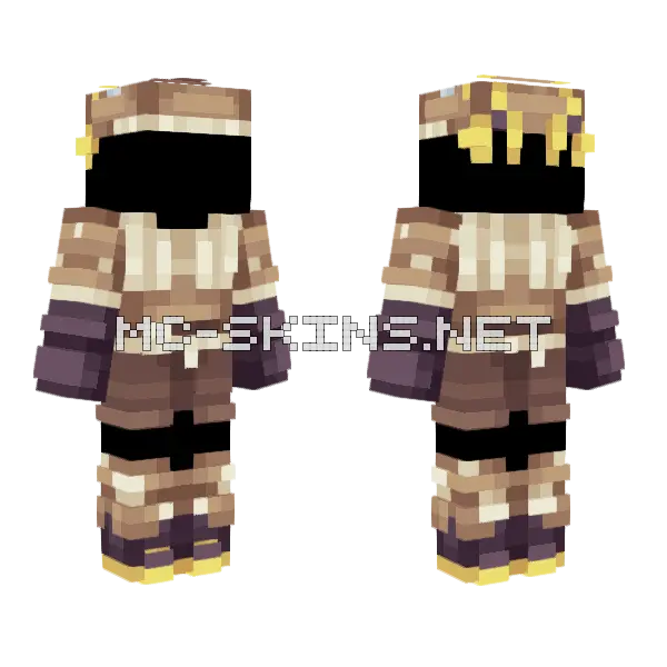 0234 Stantler Minecraft skin, front and back