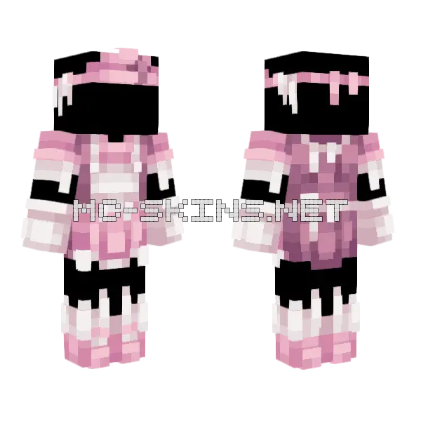 0242 Blissey Space Minecraft skin, front and back