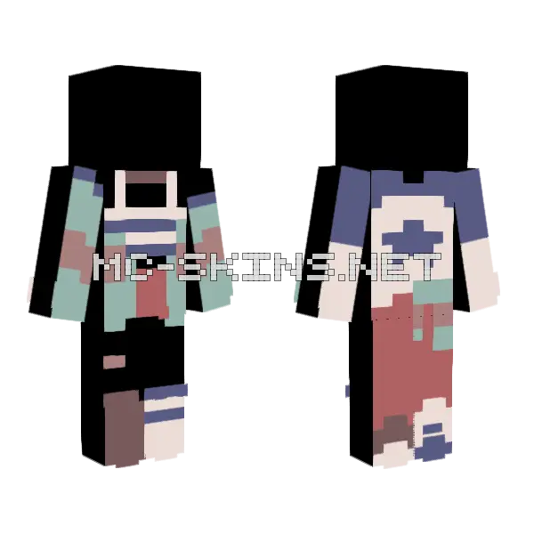05 Raffle Minecraft skin, front and back