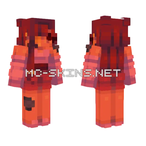 091 Sf Attack Ff Minecraft skin, front and back