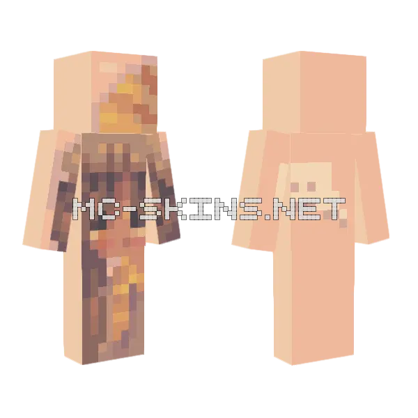 1 2k Willows Ty Minecraft skin, front and back