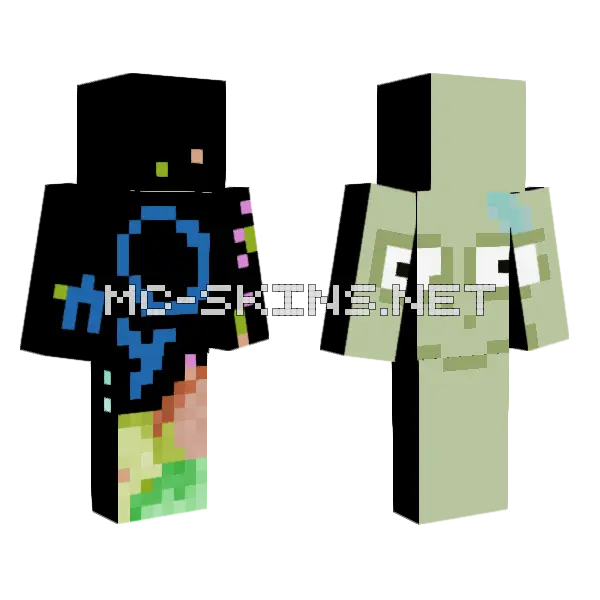 10 Followers Ddddd Minecraft skin, front and back