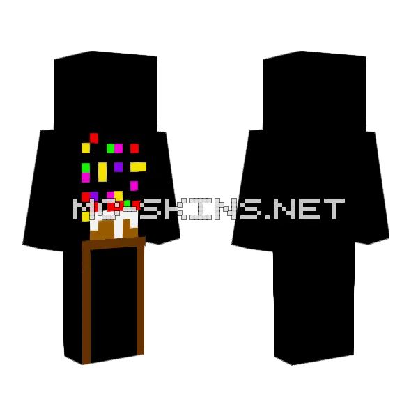 100 Like D Minecraft skin, front and back