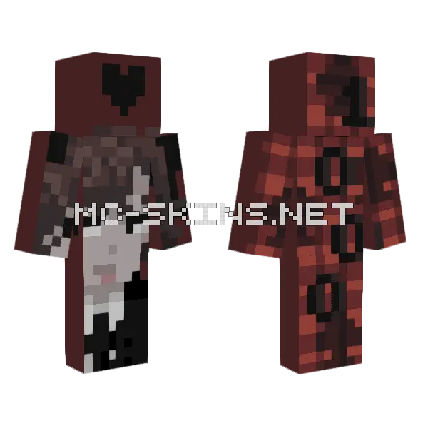 1000 Followers Minecraft skin, front and back
