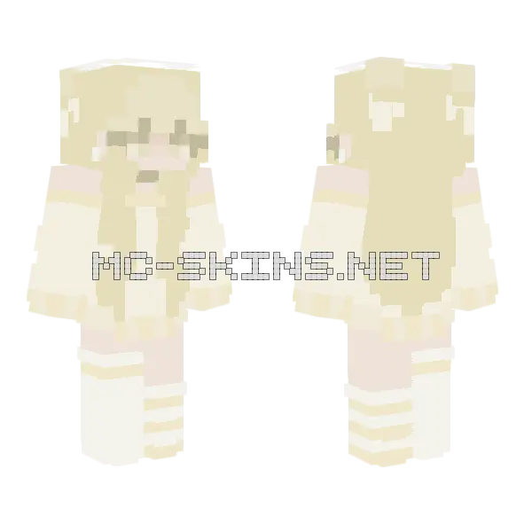 1000 Followers Reshade Minecraft skin, front and back