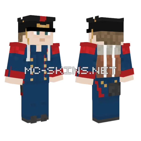 11eme Compagnie Du 6eme Regiment Minecraft skin, front and back