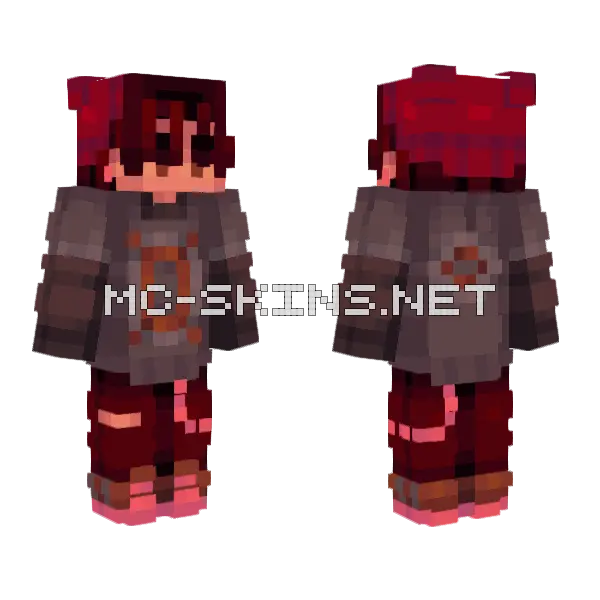 136 Sf Attack Ff Minecraft skin, front and back