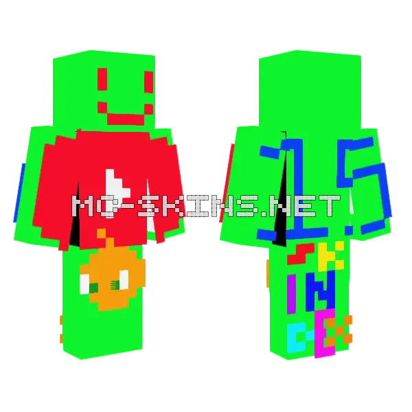 15 Followers Special Minecraft skin, front and back