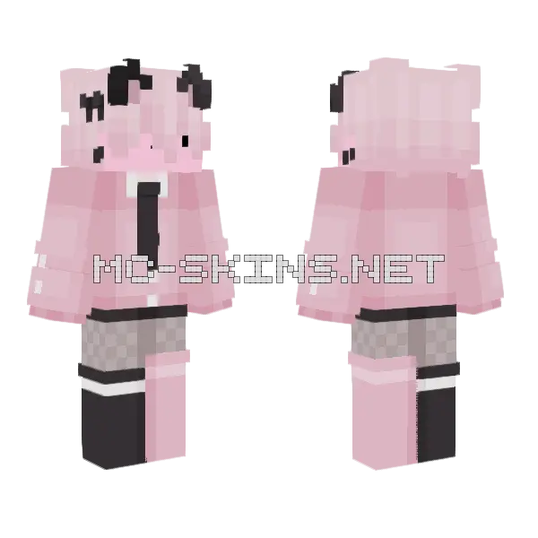 1angrytoast1 Pink Outfit Minecraft skin, front and back