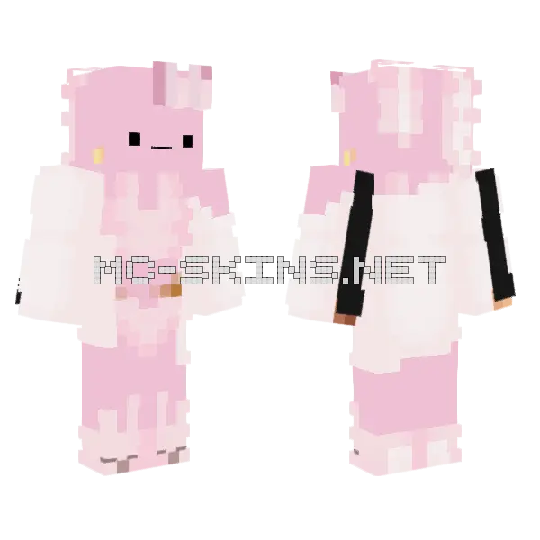 1angrytoast1 Pink Skin Minecraft skin, front and back