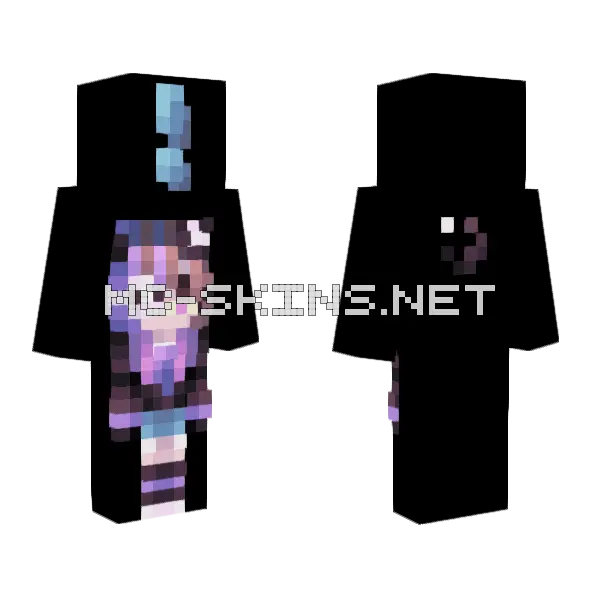 1k Followers Q A Minecraft skin, front and back