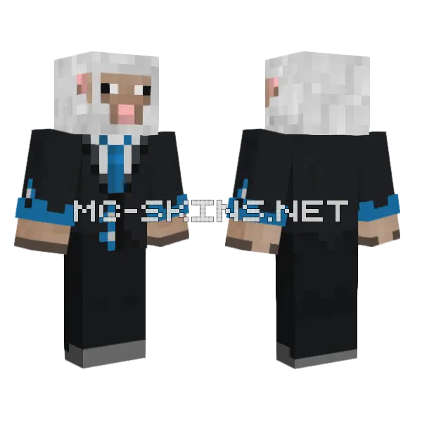 1st Birthday Sheep Minecraft skin, front and back