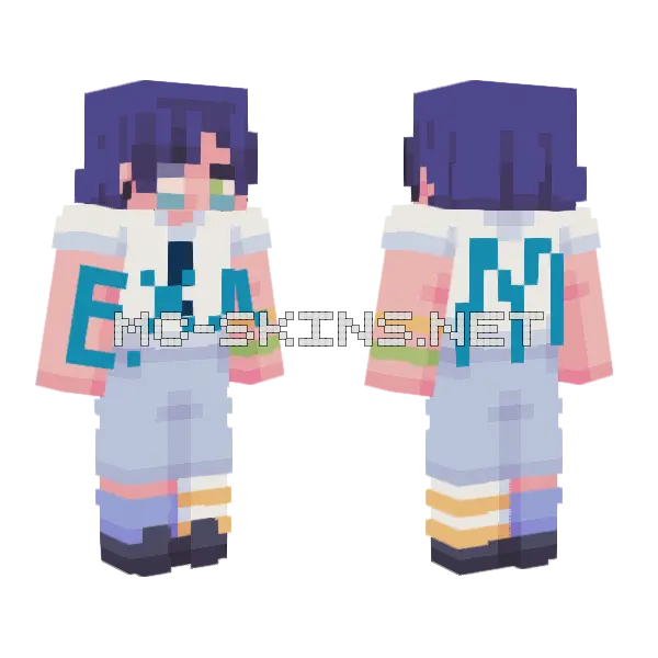1st Quarterly Exam TMR Minecraft skin, front and back
