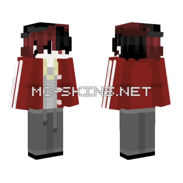 2 Bad Outfit Minecraft skin, front and back