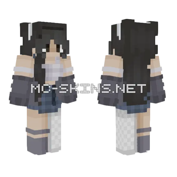 2 Days Into College Minecraft skin, front and back