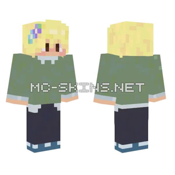2 Flores Minecraft skin, front and back