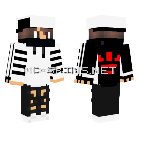 2 Layer Badboy Minecraft skin, front and back