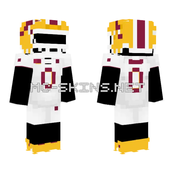 20 Arizona State Minecraft skin, front and back