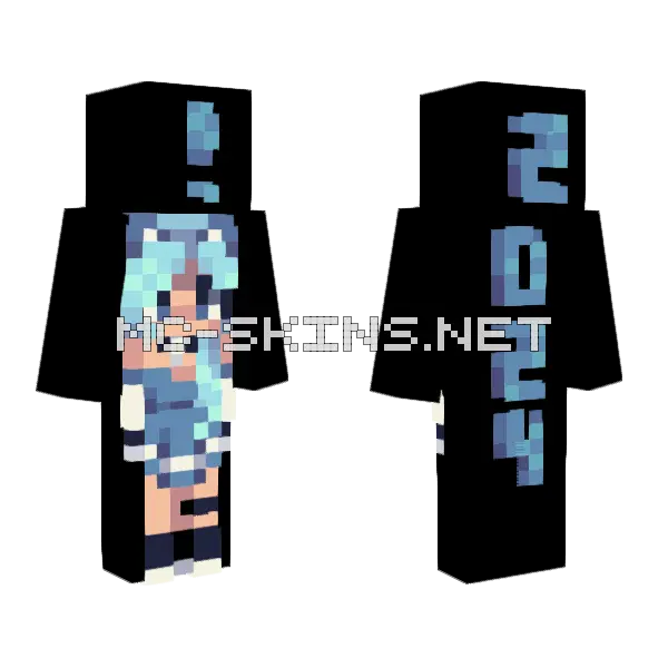 2024 Skinner Recap Minecraft skin, front and back