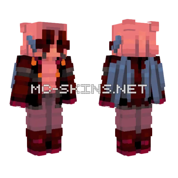217 Sf Attack Ff Minecraft skin, front and back