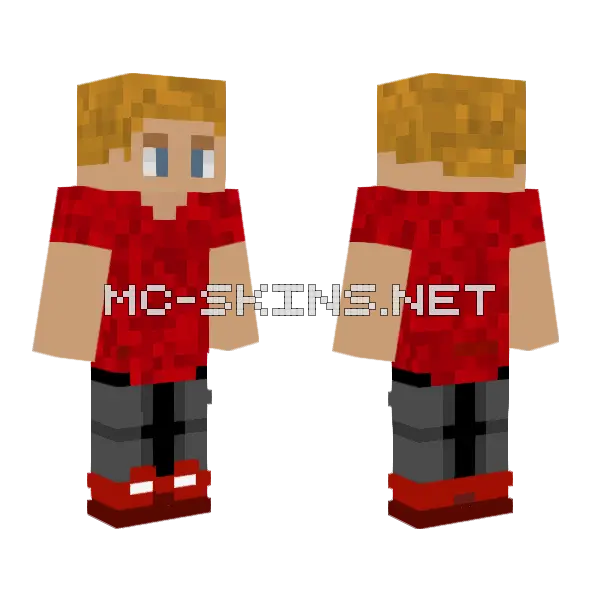 233weqtdfwreytfweras Boy Minecraft skin, front and back