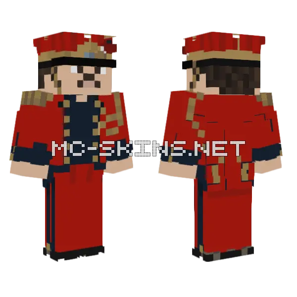 2eme Escadron Regiment Lanciers Minecraft skin, front and back