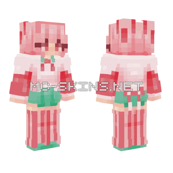 3500 Likes Contest Minecraft skin, front and back