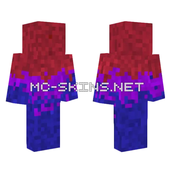 3q w e ru Minecraft skin, front and back