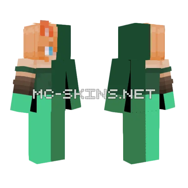4 Way Collab Minecraft skin, front and back