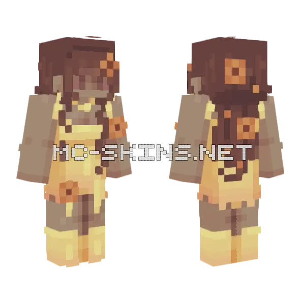 400 Followers Minecraft skin, front and back