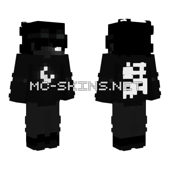404 Story Not Found Minecraft skin, front and back