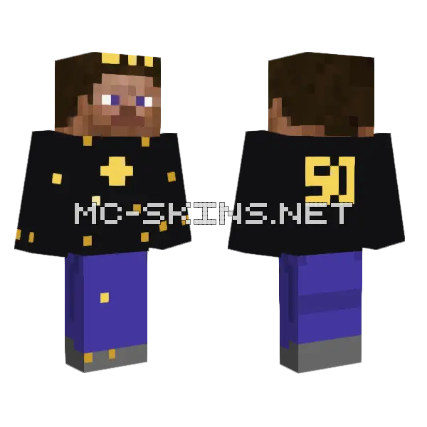 50 Likes Steve Minecraft skin, front and back