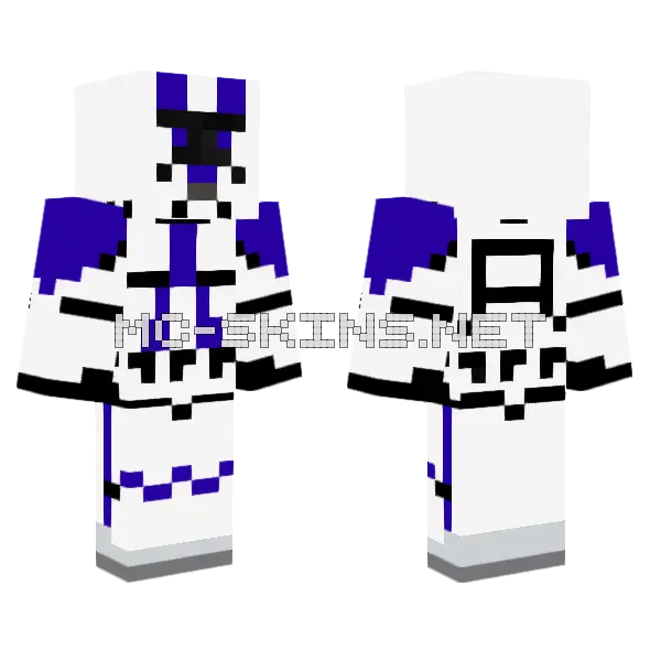 501st Trooper Skin Minecraft skin, front and back