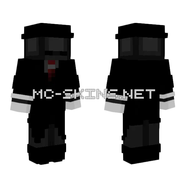 5268 The Narrator Minecraft skin, front and back